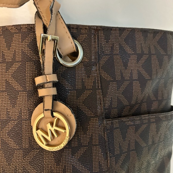 Michael Kors Signature Brown Tote - Picture 3 of 8